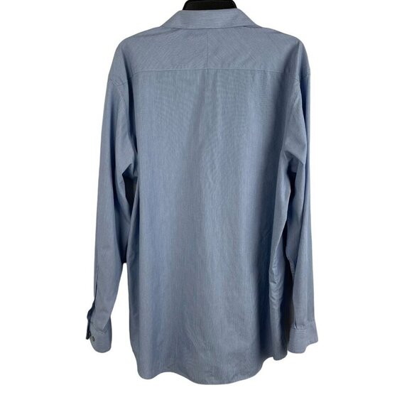 Kenneth Cole Men Casual Slim Fit Button-Down Shirt Size 18/34-35 - Picture 2 of 5